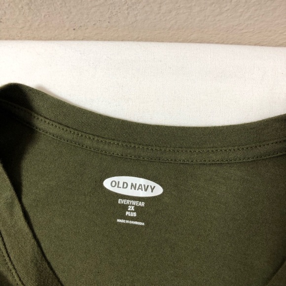 Old Navy Cotton Long Sleeve Green Pine Women’s Shirt Size 2X - Picture 6 of 15